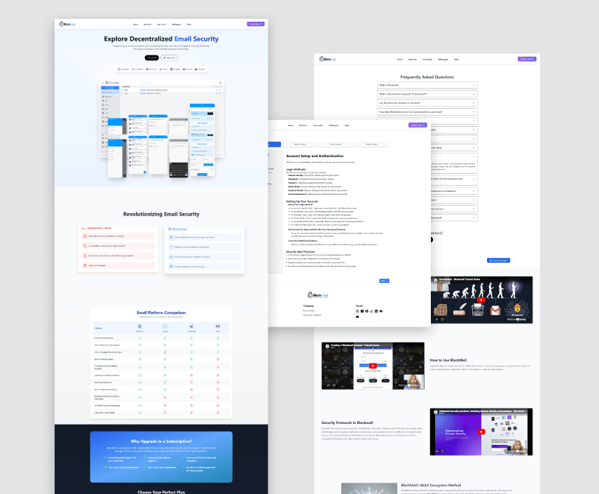 Blockmail — partner-agency project showcase