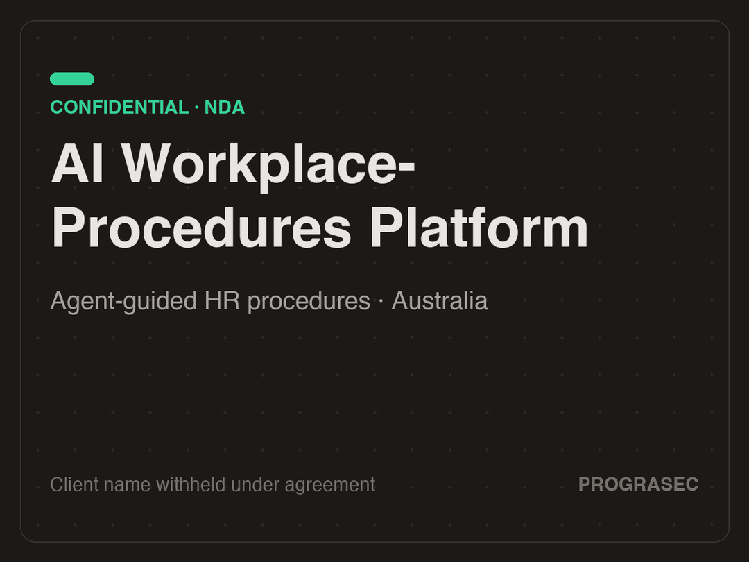 AI Workplace-Procedures Platform — Artificial Intelligence project by Prograsec